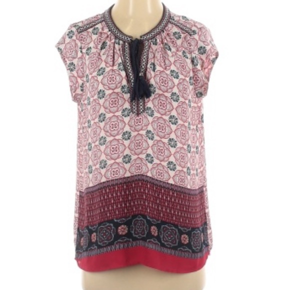 DR2 Boho Short Sleeve Blouse - Picture 1 of 2